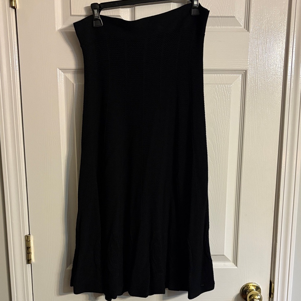 Elegant Black A-Line Women's Skirt
